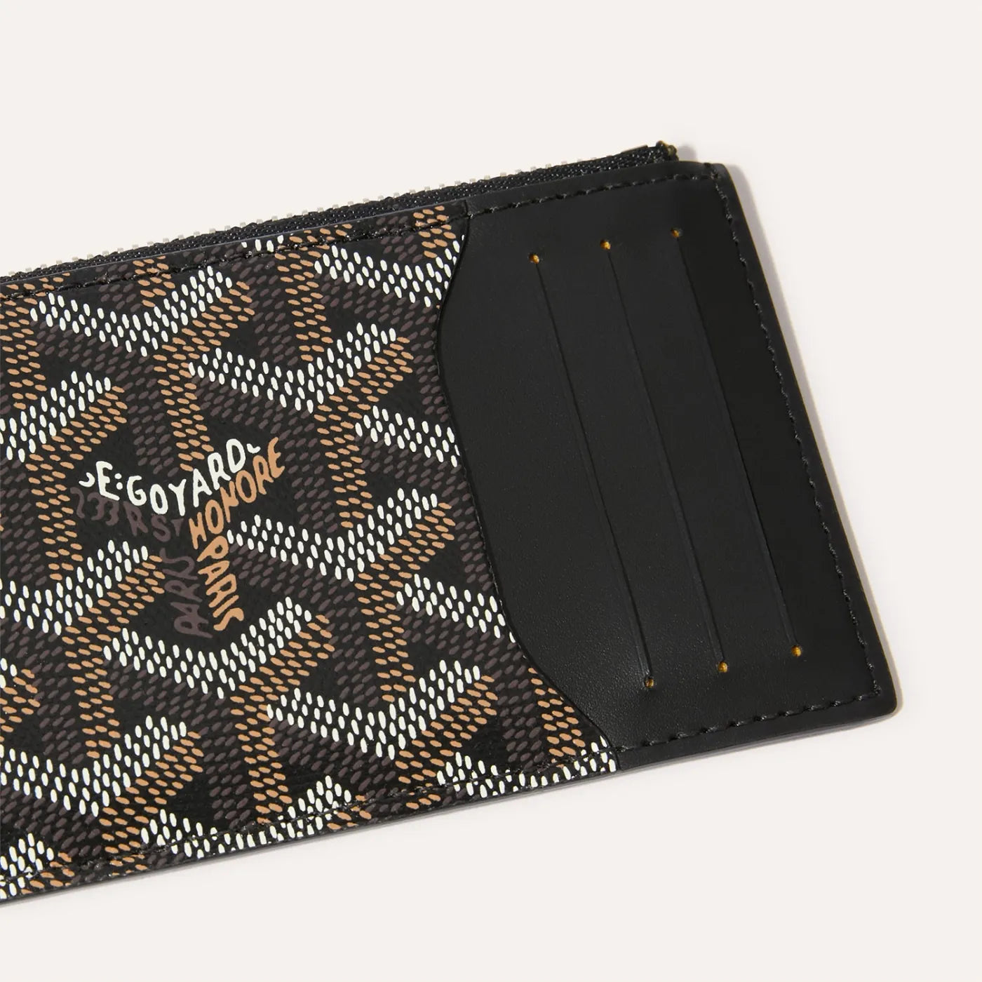 Goyard Bourbon zipped card holder