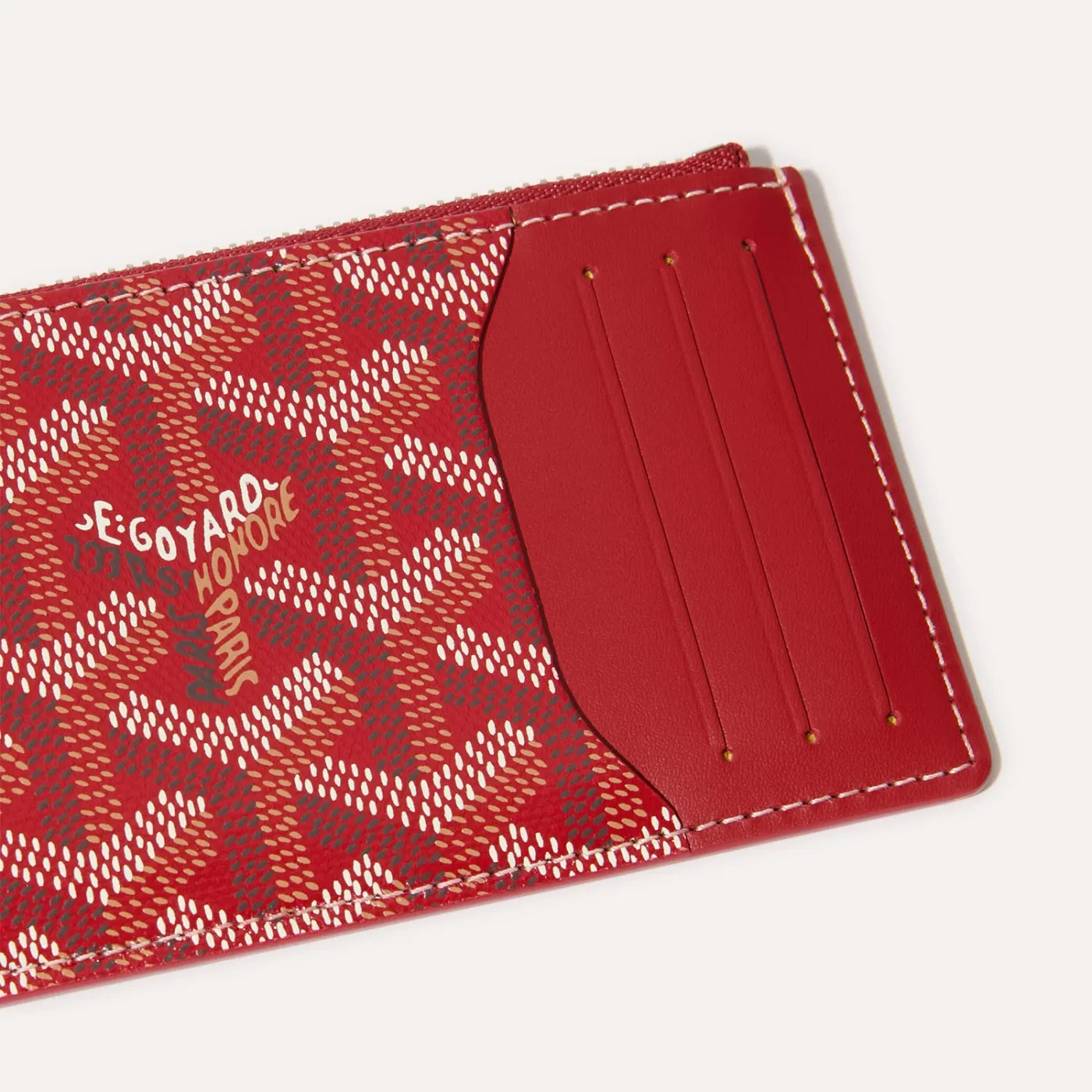 Goyard Bourbon zipped card holder