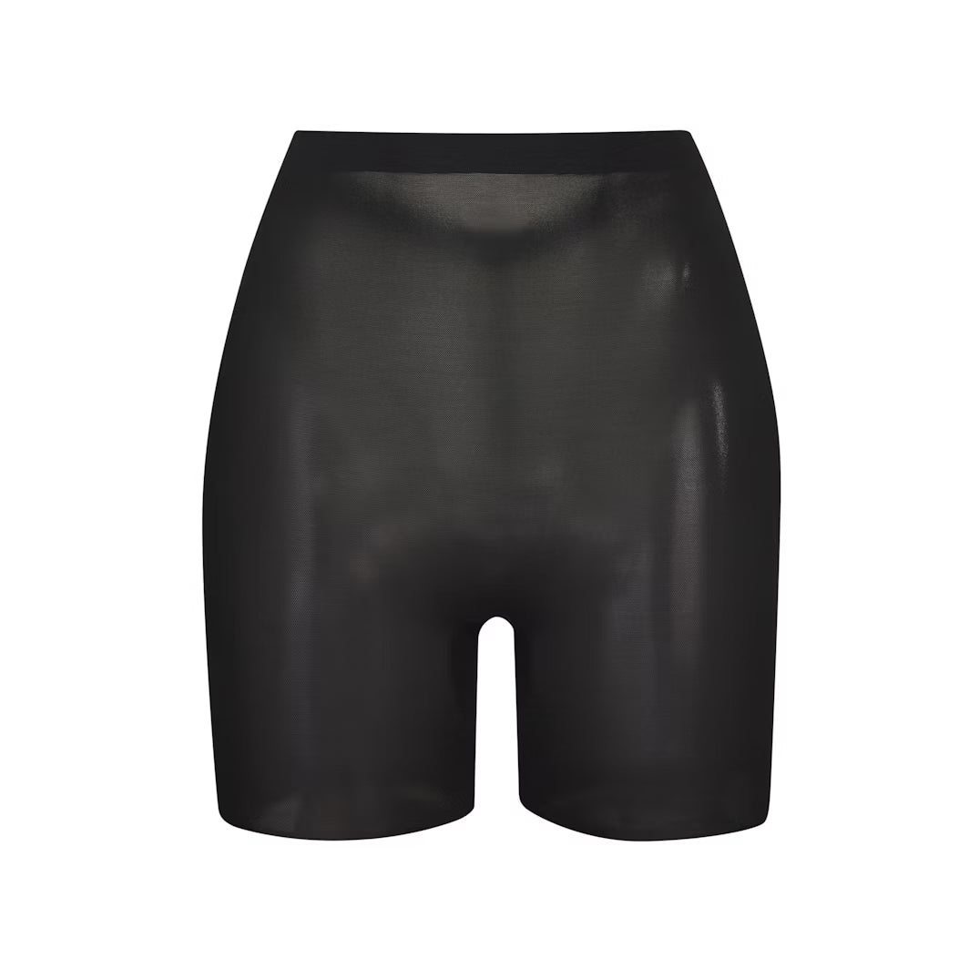 Skims Sheer Sculpt Low Back Shorts Onyx