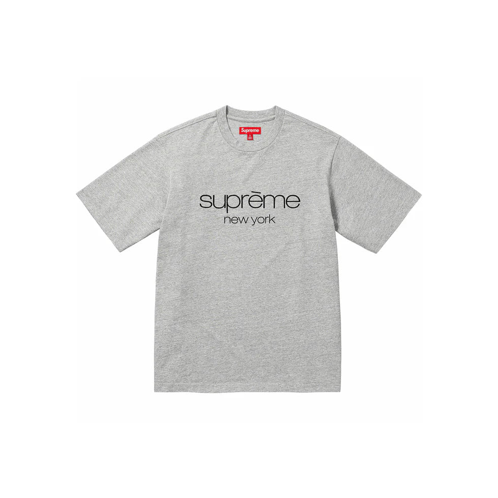 Supreme Classic Logo S/S Top Heather Grey