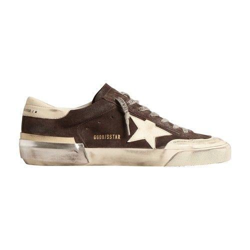 Super-Star Low Top Sneaker in Dark Grey/White Ecru