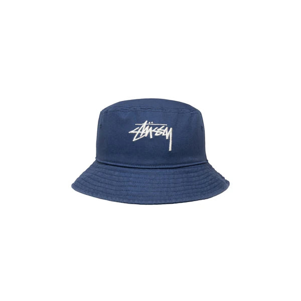 Stussy Big Stock Bucket Hat Light Navy