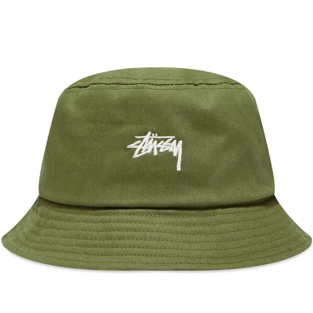 Stussy Stock Bucket Hat "Olive"