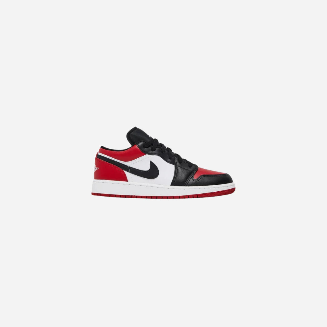 Jordan 1 Low Bred Toe 2.0 (GS)