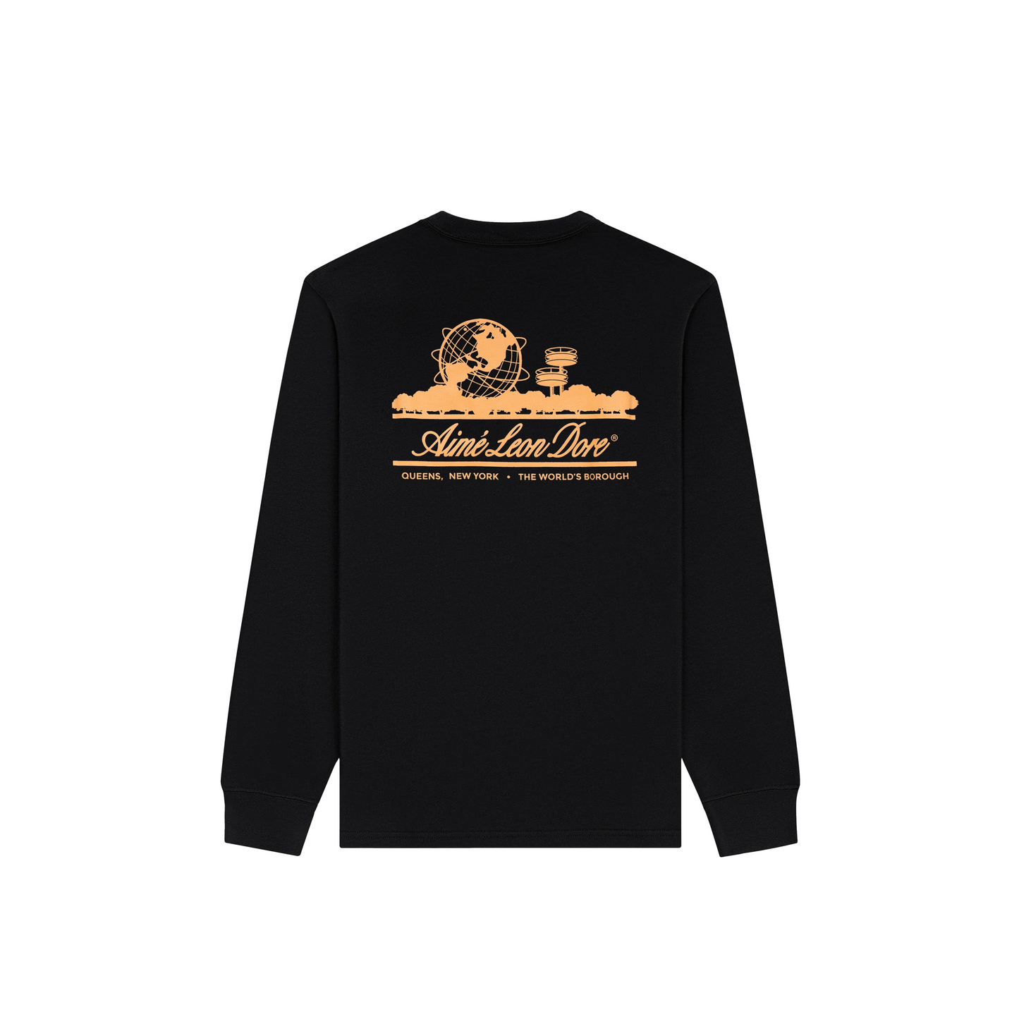 Aimé Leon Dore Long-Sleeve Unisphere Tee 'Jet Black'