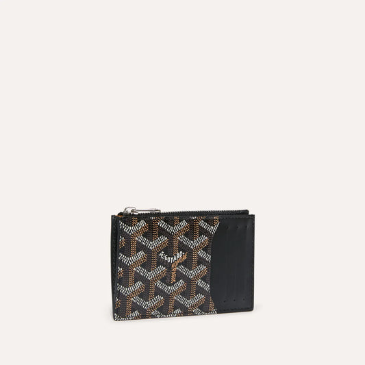 Goyard Bourbon zipped card holder