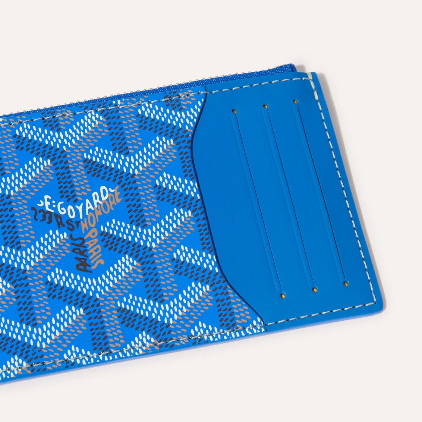 Goyard Bourbon zipped card holder
