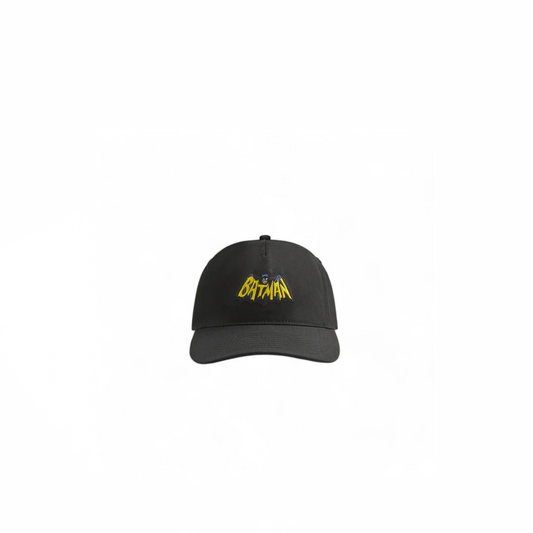 Kith x Batman Twill Low Pinch Crown Snapback Cap Black