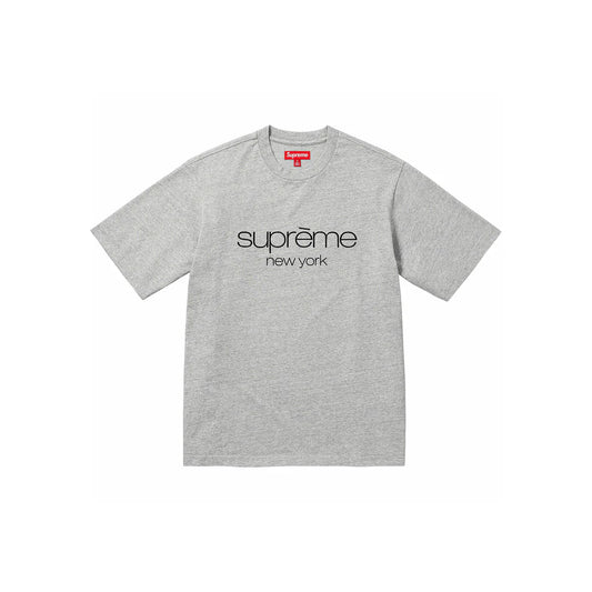 Supreme Classic Logo S/S Top Heather Grey