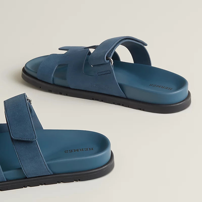 Hermes Chypre Sandal in Bleu Turquin