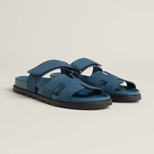 Hermes Chypre Sandal in Bleu Turquin