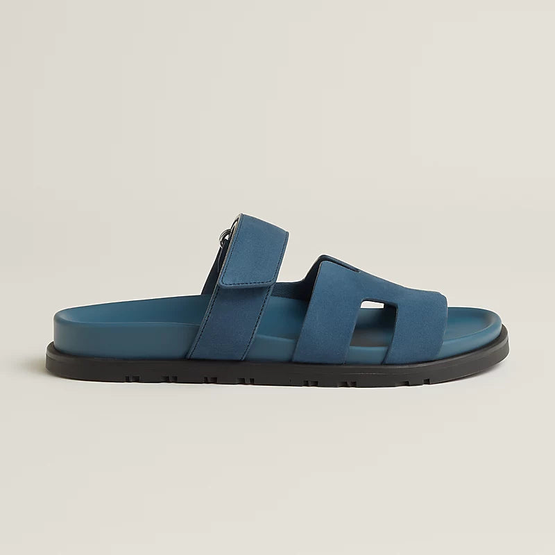 Hermes Chypre Sandal in Bleu Turquin