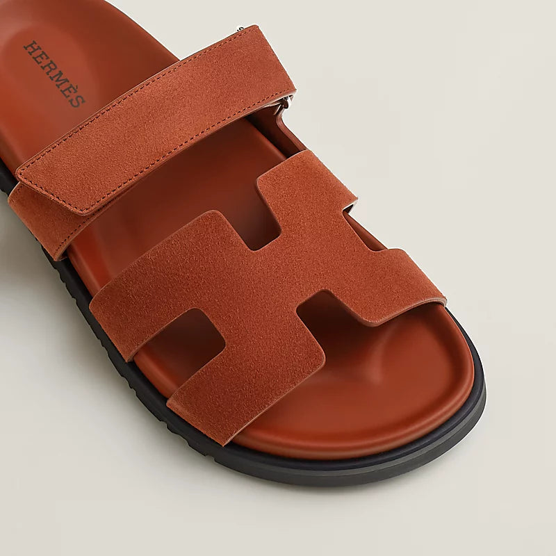 Hermes Chypre Sandal in Marron Muscavado
