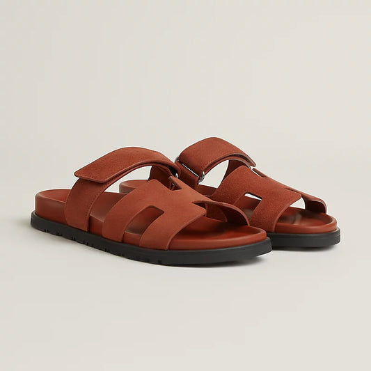 Hermes Chypre Sandal in Marron Muscavado