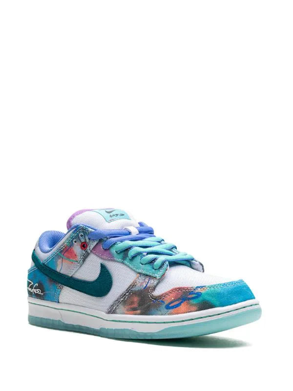 Futura Laboratories x Nike Dunk Low SB "Bleached Aqua"