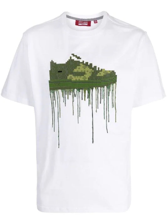Mostly Heard Rarely Seen 8-Bit Green Louis T-Shirt "White"