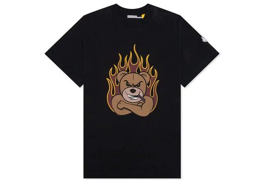Moncler x Palm Angels Bear Motif T-Shirt Black