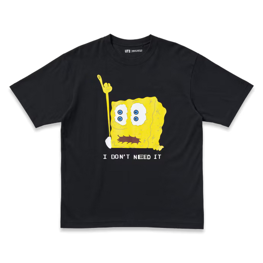 Uniqlo x CPFM Spongebob Squarepants UT Graphic T-shirt (Asia Sizing) Black